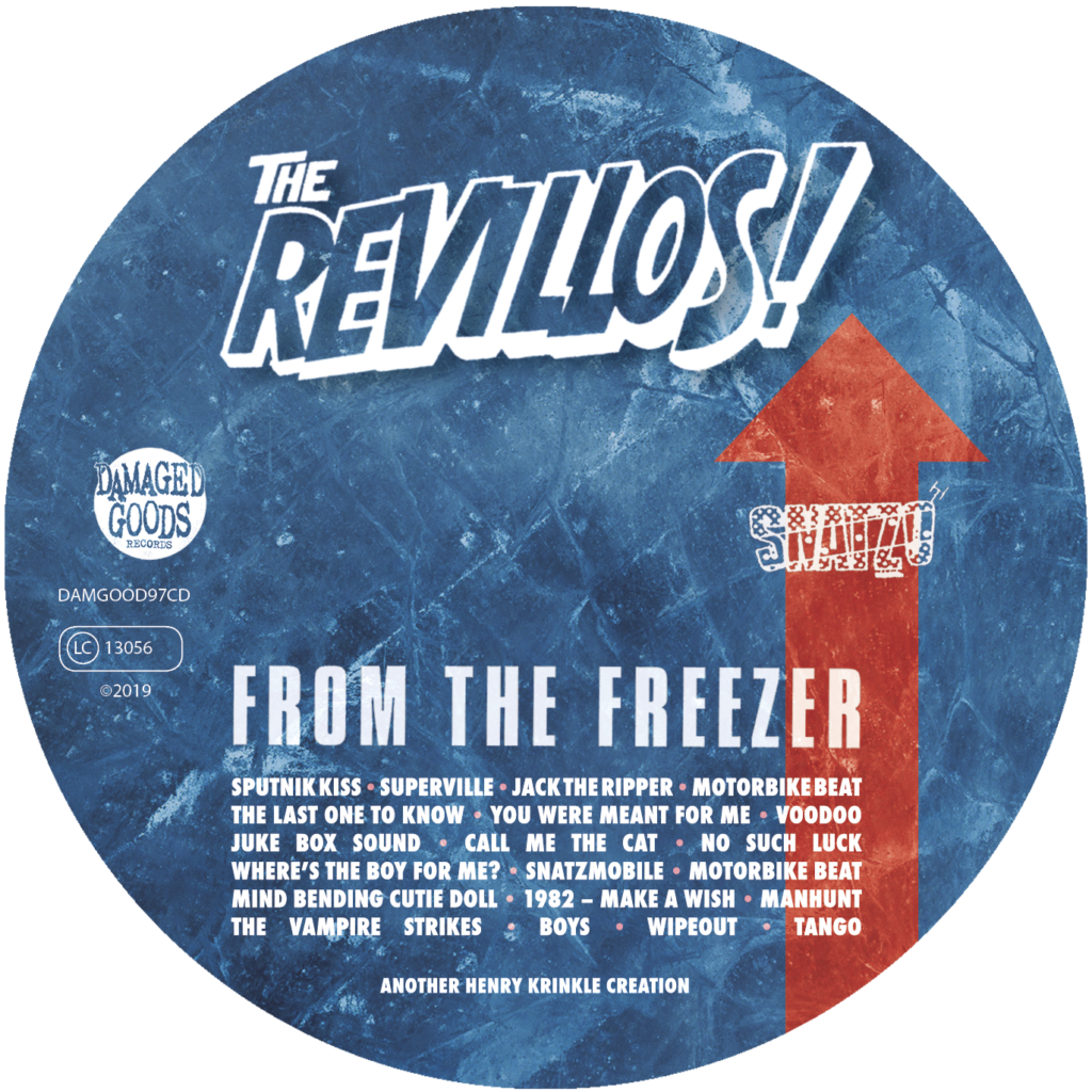 The Revillos' From The Freezer CD Digisleeve on-body label