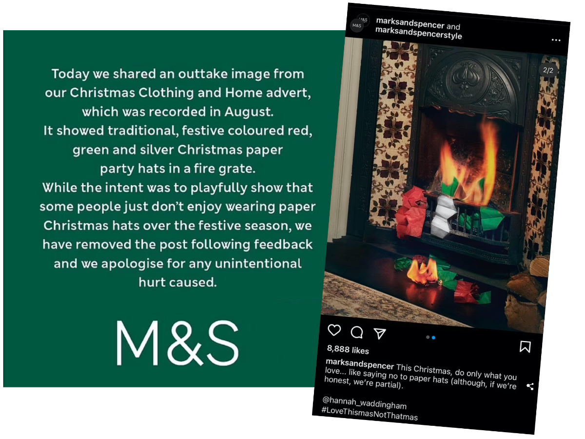 M&S Christmas TV ad fail